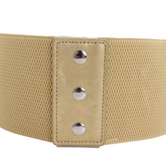 New Women Gold Elastic Waistband Wide Fashion Belt Silver SEXY Dressy Look S M - Picture 8 of 17